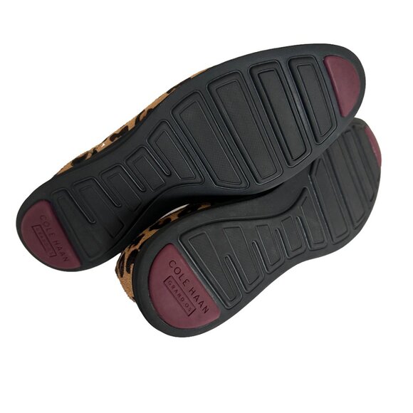 Cole Haan Grand Original Printed Calfhair Leopard Oxford EUC Women's Size 6 - Picture 4 of 6